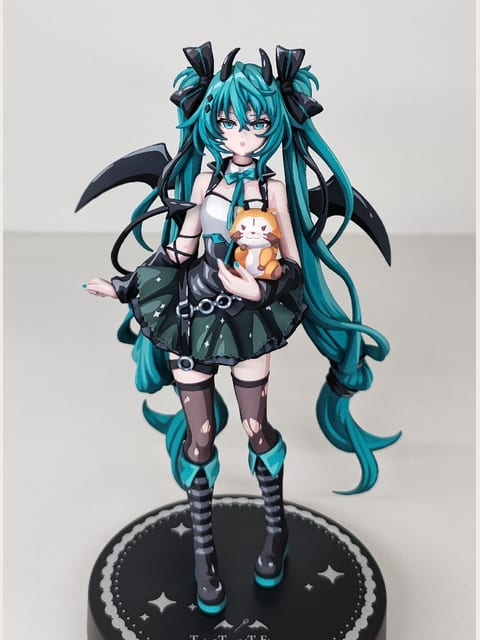 小浣熊初音未来漫画色涂装参考